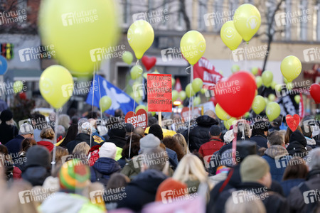 Coronademo in Düsseldorf