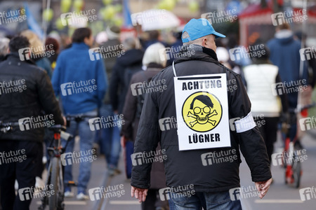 Coronademo in Düsseldorf