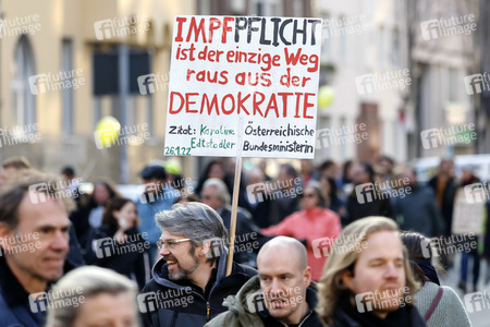 Coronademo in Düsseldorf