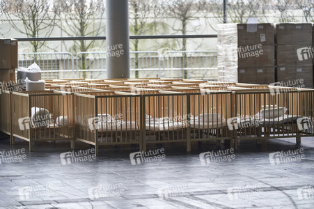 Zeltunterkünfte für ukrainische Flüchtlinge in Hannover