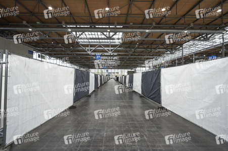 Zeltunterkünfte für ukrainische Flüchtlinge in Hannover