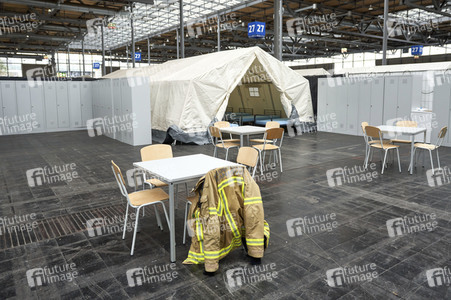 Zeltunterkünfte für ukrainische Flüchtlinge in Hannover