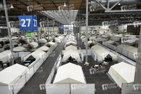 Zeltunterkünfte für ukrainische Flüchtlinge in Hannover