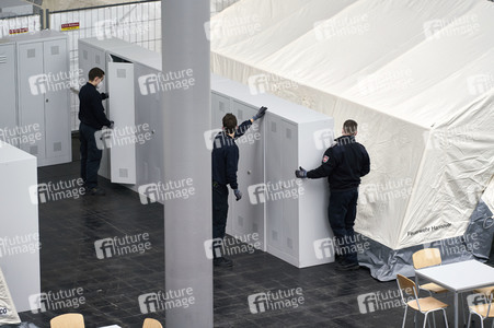 Zeltunterkünfte für ukrainische Flüchtlinge in Hannover