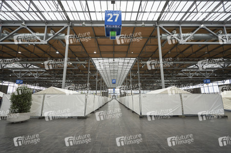 Zeltunterkünfte für ukrainische Flüchtlinge in Hannover