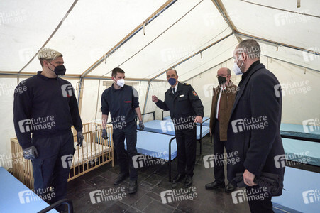 Zeltunterkünfte für ukrainische Flüchtlinge in Hannover