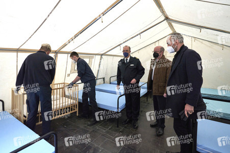 Zeltunterkünfte für ukrainische Flüchtlinge in Hannover