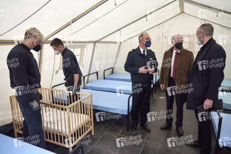 Zeltunterkünfte für ukrainische Flüchtlinge in Hannover