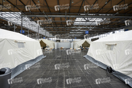 Zeltunterkünfte für ukrainische Flüchtlinge in Hannover