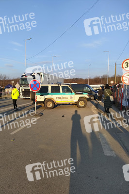 Grenzübergang zwischen der Slowakei und der Ukraine in Vyšné Nemecké