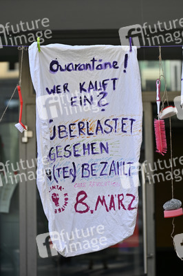 Kita Warnstreik am Weltfrauentag in Nürnberg