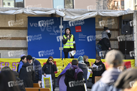 Kita Warnstreik am Weltfrauentag in Nürnberg