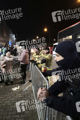 Erstaufnahmelager für ukrainische Flüchtlinge in Korczowa