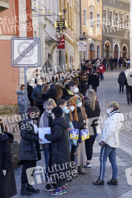 Menschenkette gegen Ukraine-Krieg in Görlitz