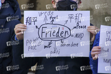 Menschenkette gegen Ukraine-Krieg in Görlitz