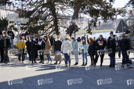 Menschenkette gegen Ukraine-Krieg in Görlitz