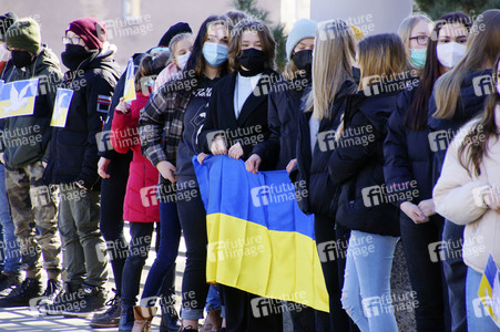 Menschenkette gegen Ukraine-Krieg in Görlitz