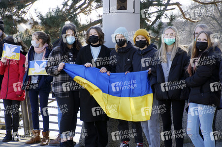 Menschenkette gegen Ukraine-Krieg in Görlitz