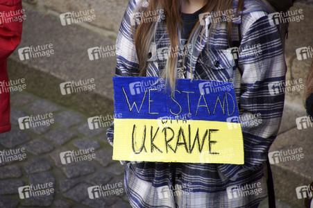 Menschenkette gegen Ukraine-Krieg in Görlitz