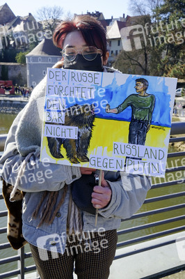 Menschenkette gegen Ukraine-Krieg in Görlitz