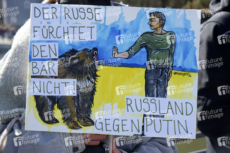 Menschenkette gegen Ukraine-Krieg in Görlitz