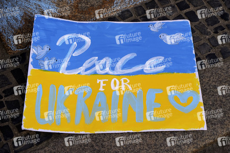 Menschenkette gegen Ukraine-Krieg in Görlitz