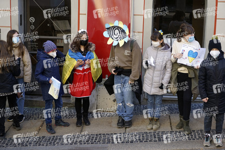Menschenkette gegen Ukraine-Krieg in Görlitz