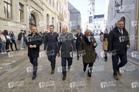 Menschenkette gegen Ukraine-Krieg in Görlitz