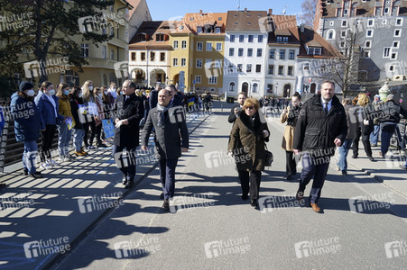Menschenkette gegen Ukraine-Krieg in Görlitz