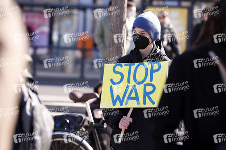 Demonstration gegen den Krieg in der Ukraine und für Klimagerechtigkeit in Berlin