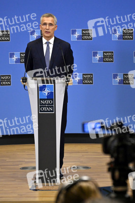 Pressekonferenz mit Jens Stoltenberg im NATO Hauptquartier in Brüssel