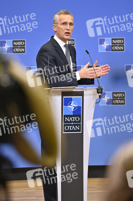 Pressekonferenz mit Jens Stoltenberg im NATO Hauptquartier in Brüssel