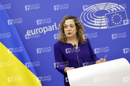 Pressekonferenz im EU-Parlament in Straßburg