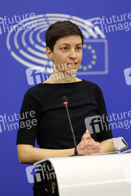 Pressekonferenz im EU-Parlament in Straßburg