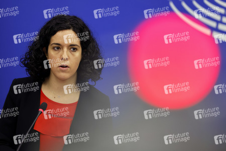 Pressekonferenz im EU-Parlament in Straßburg
