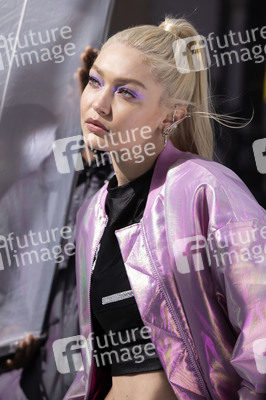 Dreharbeiten mit Gigi Hadid in New York