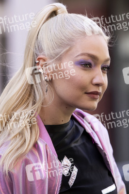 Dreharbeiten mit Gigi Hadid in New York
