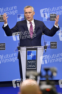 Pressekonferenz mit Jens Stoltenberg im NATO Hauptquartier in Brüssel
