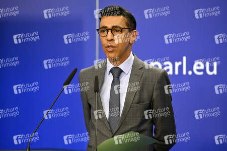 Pressekonferenz zur Kohäsionsaktion für Flüchtlinge in Europa im EU-Parlament in Brüssel