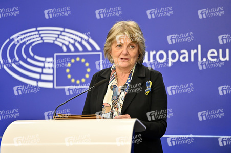 Pressekonferenz zur Kohäsionsaktion für Flüchtlinge in Europa im EU-Parlament in Brüssel