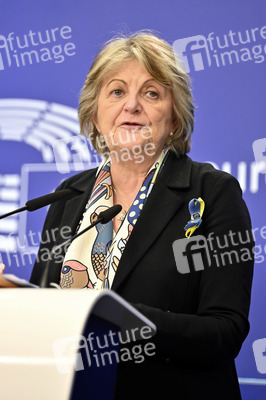 Pressekonferenz zur Kohäsionsaktion für Flüchtlinge in Europa im EU-Parlament in Brüssel