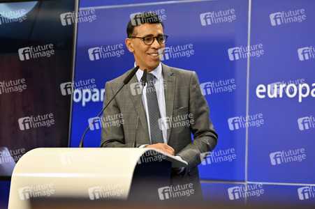 Pressekonferenz zur Kohäsionsaktion für Flüchtlinge in Europa im EU-Parlament in Brüssel