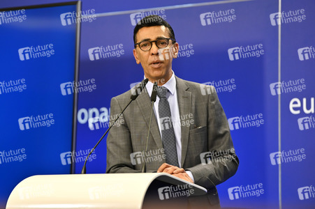 Pressekonferenz zur Kohäsionsaktion für Flüchtlinge in Europa im EU-Parlament in Brüssel