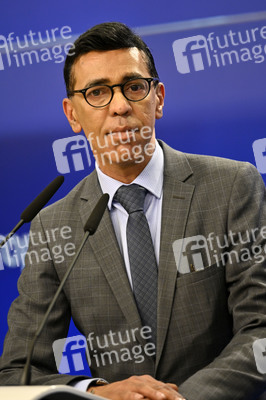 Pressekonferenz zur Kohäsionsaktion für Flüchtlinge in Europa im EU-Parlament in Brüssel