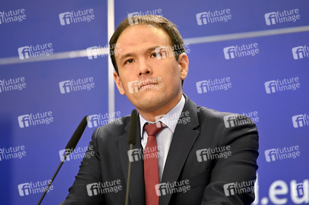 Pressekonferenz zum Gesetz über digitale Märkte im EU-Parlament in Brüssel