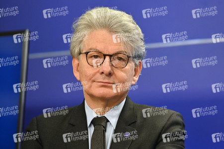 Pressekonferenz zum Gesetz über digitale Märkte im EU-Parlament in Brüssel