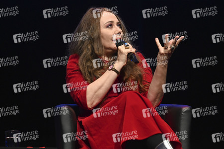 Danielle de Picciotto und Sven Regener auf der lit.Cologne 2022 in Köln