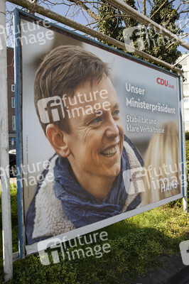 Wahlabend der Landtagswahl im Saarland in Saarbrücken
