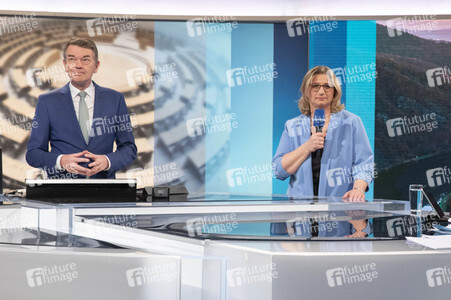 Wahlabend der Landtagswahl im Saarland in Saarbrücken