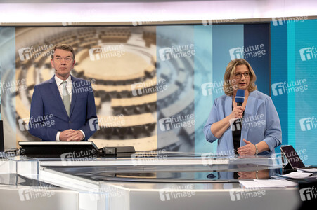 Wahlabend der Landtagswahl im Saarland in Saarbrücken